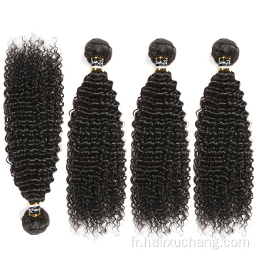 Virgin 100% coquelures bouclées humaines Valeurs de trame de cheveux afro brésilien cru jerry curl 100% extensions de cheveux Remy Poules de cheveux humains bon marché